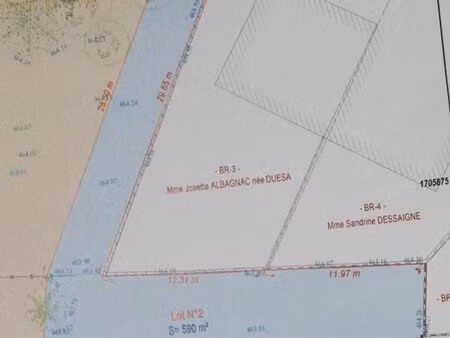 terrain 590 m² beaumont