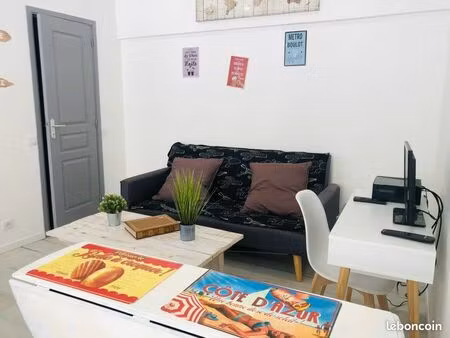 2p meuble clim proche garibaldi calme loc année