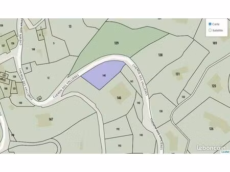 terrain plat constructible 585 m² – contes