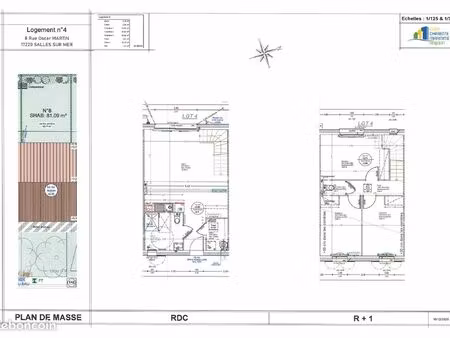 salles sur mer - pavillon t4