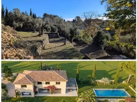 vente terrain constructible viabilisé 1788m² sur roquefort les pins avec permis accordé