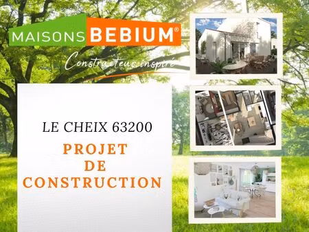 vente terrain à construire 734 m² le cheix-sur-morge (63200)