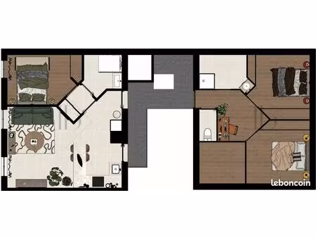 appartement 3 chambre centre clermont ferrand