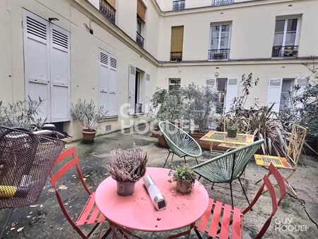 studio - rdc sur cour intérieure - copropriété bien entretenue