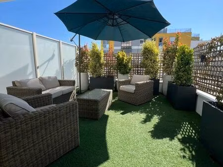 rueil malmaison écoquartier - 4 pièces meublé - 87 m² - 2 terrasses - parking