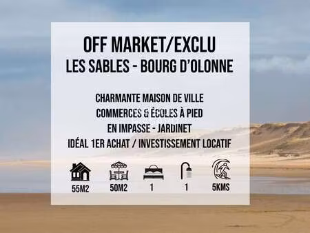 vente maison aux sables-d'olonne (85100) : à vendre / 55m² les sables-d'olonne
