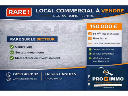 local commercial libre – les avirons centre