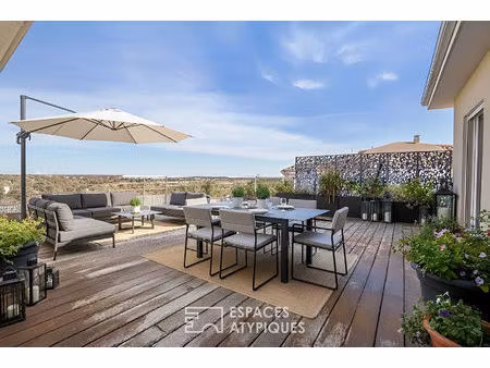 maison moderne avec vue dégagée