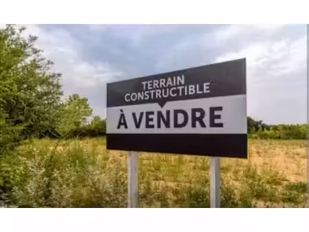 terrain constructible à vendre