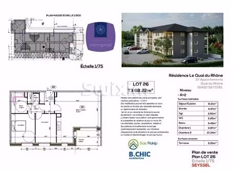 t3 lumineux – résidence de standing entre rhône et montagnes