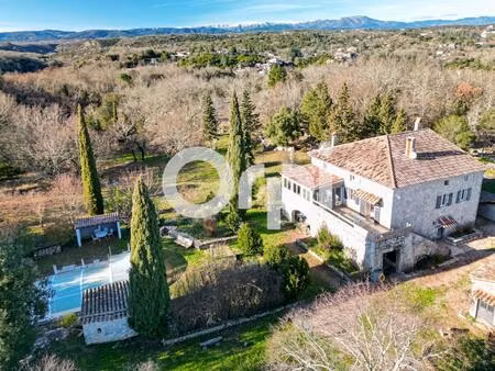 authentique maison ardéchoise en pierre avec dépendance et piscine