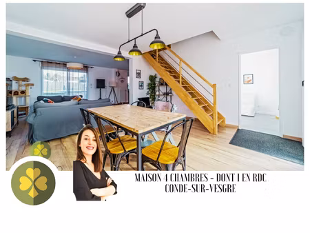 à vendre + maison 4 chambres + terrain 420m + dpt yvelines 7