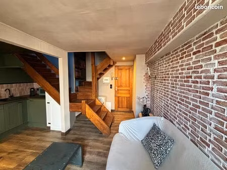 t2 duplex rénové – meublé & tout équipé – bail mobilité (1 mois ou +)