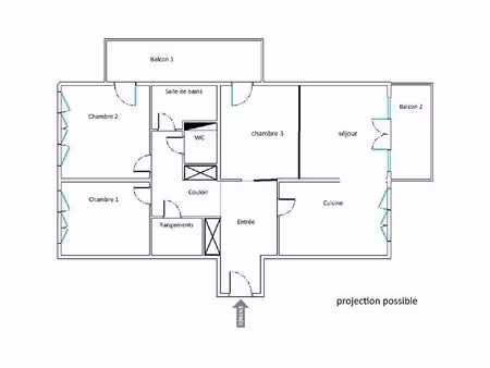appartement fresnes 72.5 m² t-4 à vendre  225 000 €