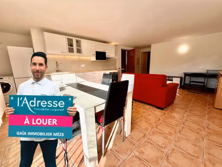 location appartement 2 pièces  45.34m²  mèze
