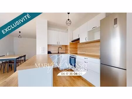 t4 proche du tram c avec grande terrasse et balcon