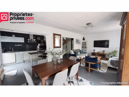 maison individuelle type plain pied - 3 chambres - jardin - garage - cave - 82 m² habitabl