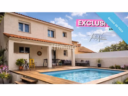 maison 3 faces de 120 m2 - 4 chambres - villeneuve de la raho