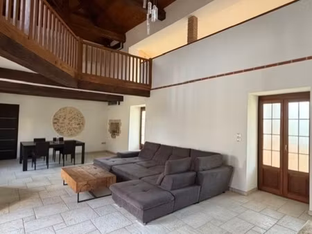 plaisance du gers proche (32)  elegante maison de village de 307m2  en pierres avec jardin