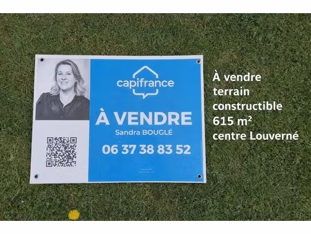 en vente terrain constructible 6 15 ares – 56 000 € |louverné