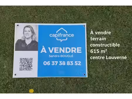 en vente terrain constructible 6 15 ares – 56 000 € |louverné