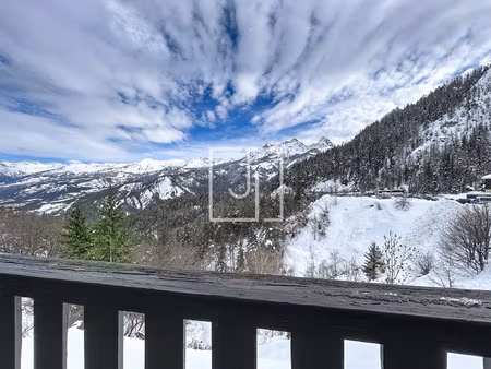 studio rénové 21 34 m2 avec terrasse & vue montagne pra lo