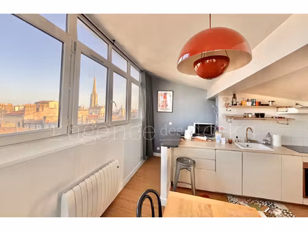 bordeaux st paul - adorable t2 duplex 46m2 superbe vue panor