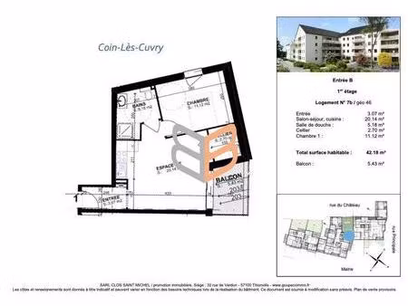 appartement dans résidence neuve à coin-les-cuvry - bâtiment