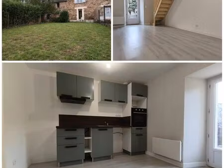 maison t3 70m² – 2 chambres – jardin – centre bourg – gare à pied – dpe c