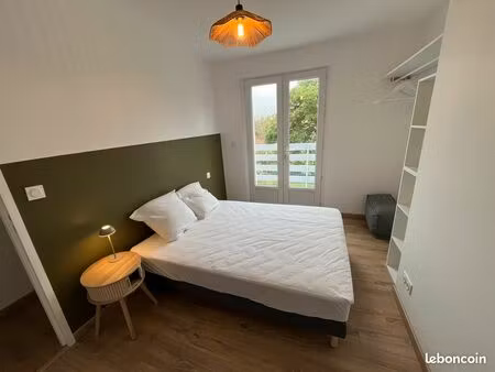 maison meublée - 70 m² - 2 chambres - cour + balcon - proche maif et université - colloc p