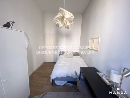 chambre meublée en colocation — t6 de 127 m² à marseille
