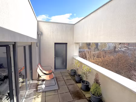 magnifique 2 pieces traversant avec terrasse jardin parking