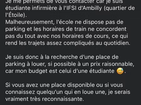 recherche place de parking ambilly