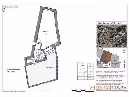 appartement 2 pièces 32 m²