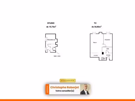 vente appartement 2 pièces 55 m² chalon-sur-saône (71100)