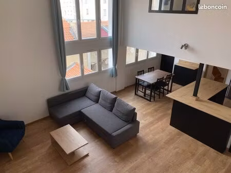 t2 duplex location meublée - quartier bellecombe