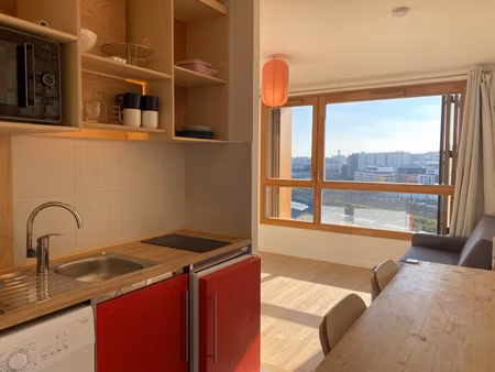 t1 meublé 27 m² - paris 18 porte de la chapelle