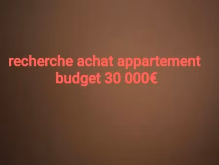 cherche appartement budget 30 000