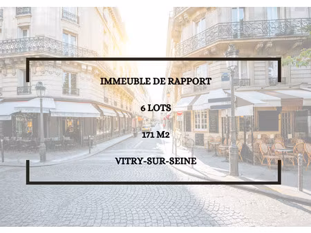 immeuble de rapport - 6 appartements.