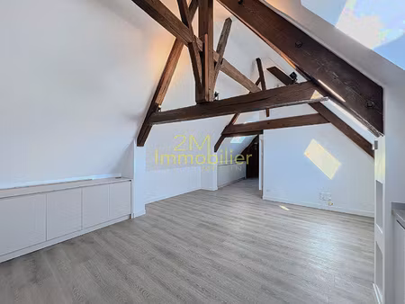 à louer : appartement 3 pièces rénové avec poutres apparente