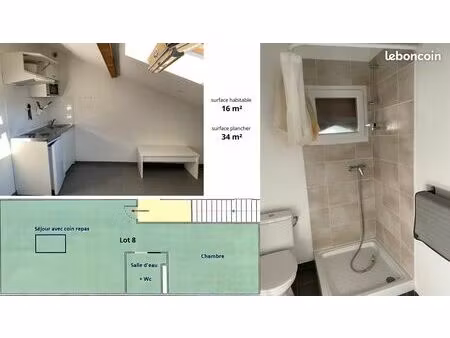 studio meublé clé en main – charges incluses – bron /parilly