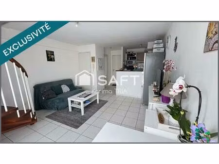 appartement duplex 2 pièces avec terrasse  balcon  piscine et parking