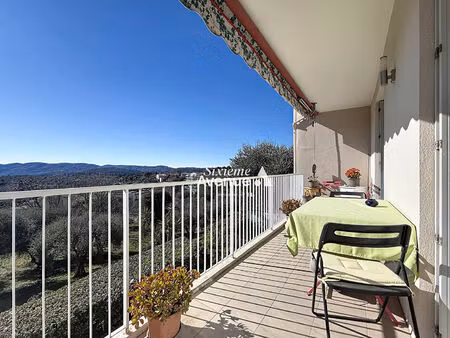 a vendre appartement à grasse 3 pièces de 65.69 m² avec terrasse  2 places de parking et u