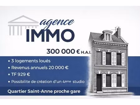 amiens  immeuble de rapports proche gare