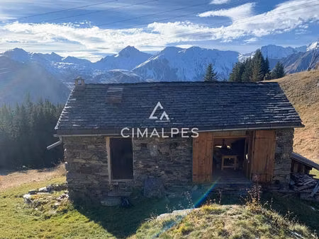 chalet d'alpage sur les pistes de ski