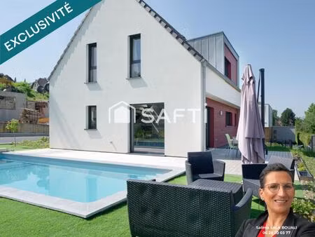 superbe maison à ossature bois à hésingue – confort  lumière et modernité