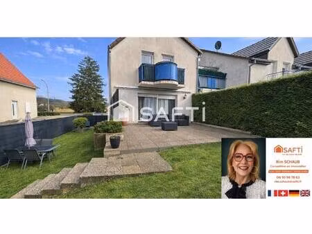 opportunité famille : maison – 4 ch –jardin & terrasses- kembs-lochlé