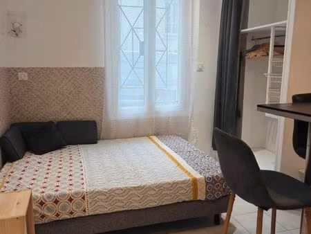 studio meublé 15 m2 paris 19  bail mobilité à libérer au 15 août maximum