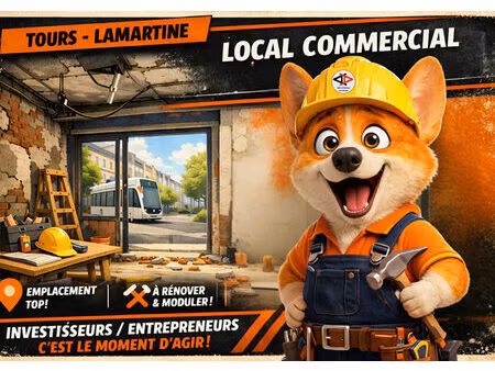 local commercial tours 2 pièce(s) 28 m2