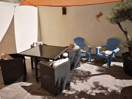 t 2 meuble renove avec terrasse privative